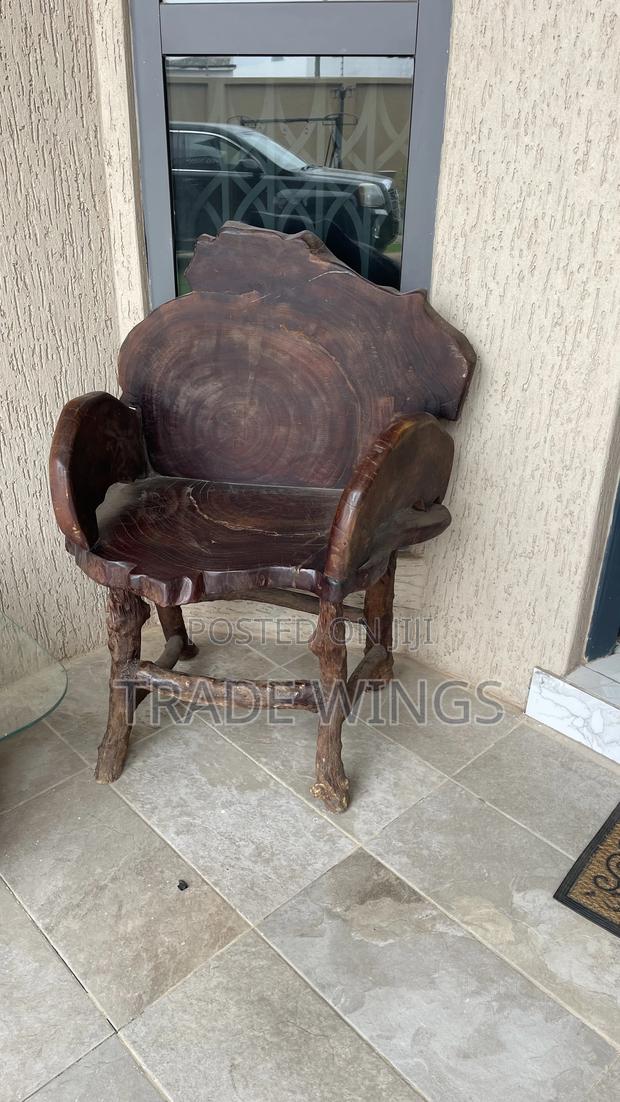 Solid African King Design Chair Heavy photo 5