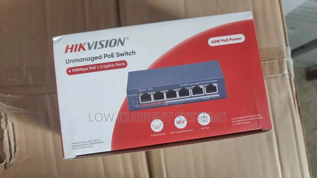 Hikvision 4 Port Fast Ethernet Unmanaged Poe Switch · Photo 2