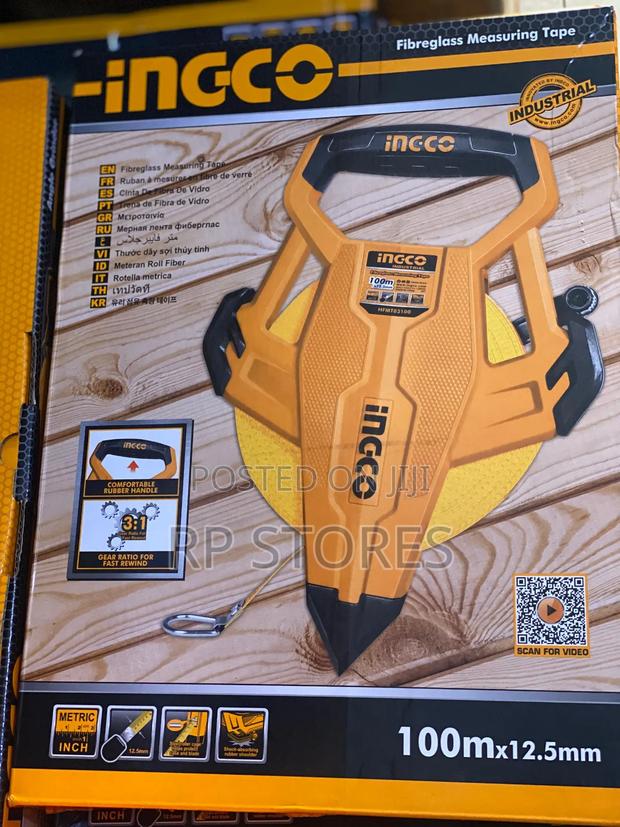 Ingco Fiber Glass Measuring Tape 100m · Photo 4