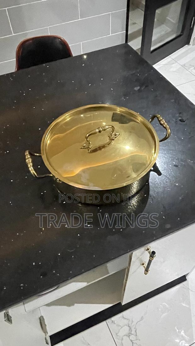 1 Used Gold Buffet Dish for Sale