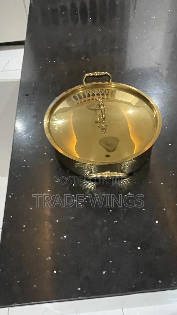 1 Used Gold Buffet Dish for Sale photo 3