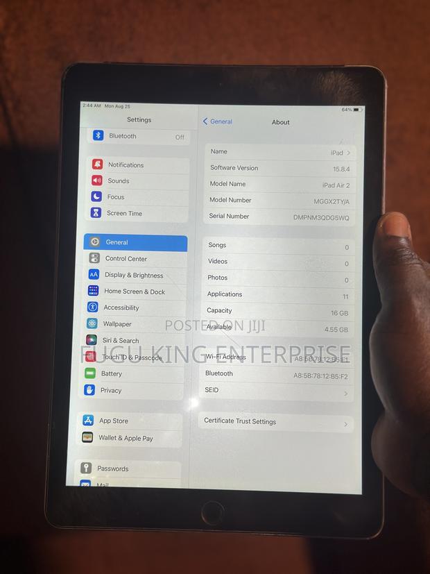 Apple iPad Air 2 16 GB Silver photo 2