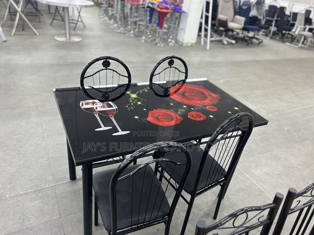 Glass Dining Table With 4 Chairs photo 2