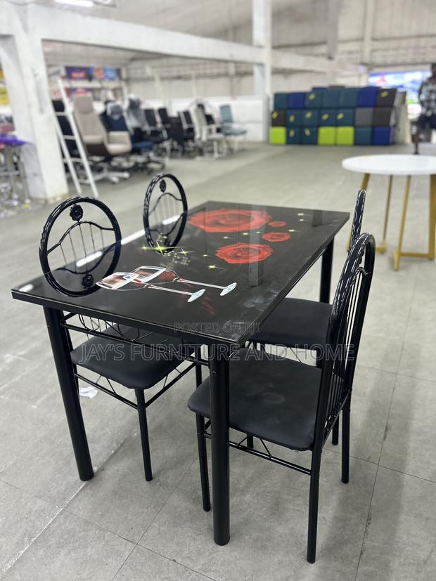 Glass Dining Table With 4 Chairs photo 3