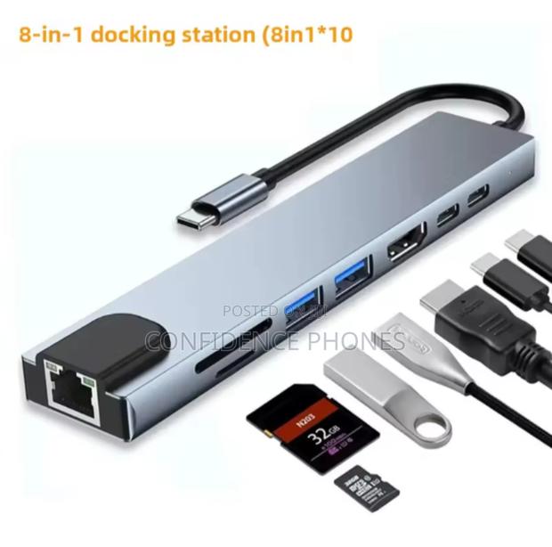 8 in 1 Usb-C Dock Station