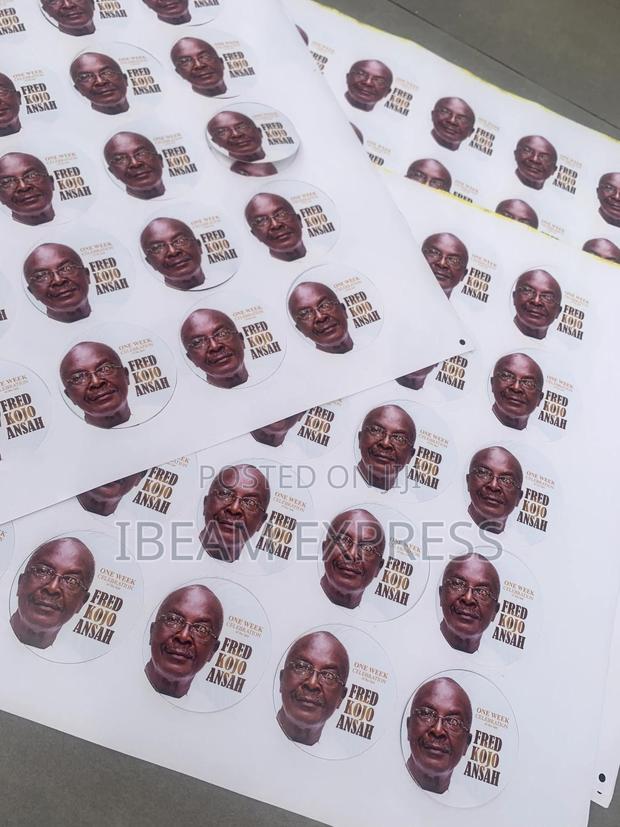 Water Resistance Paper Sticker Print And Cut (Machine Cutting)