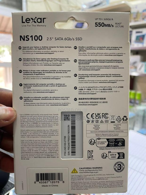 2tb 2.5 Ssd(Lexar) photo 3