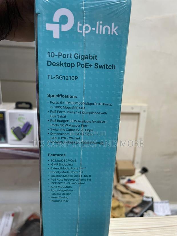 Tp Link 10-port Gigabit Desktop + Poe Switch photo 4