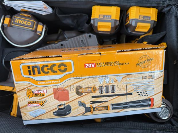 Cosli250381 Ingco 9in1 Combo Set With 3pcs 4ah. Batteries photo 2
