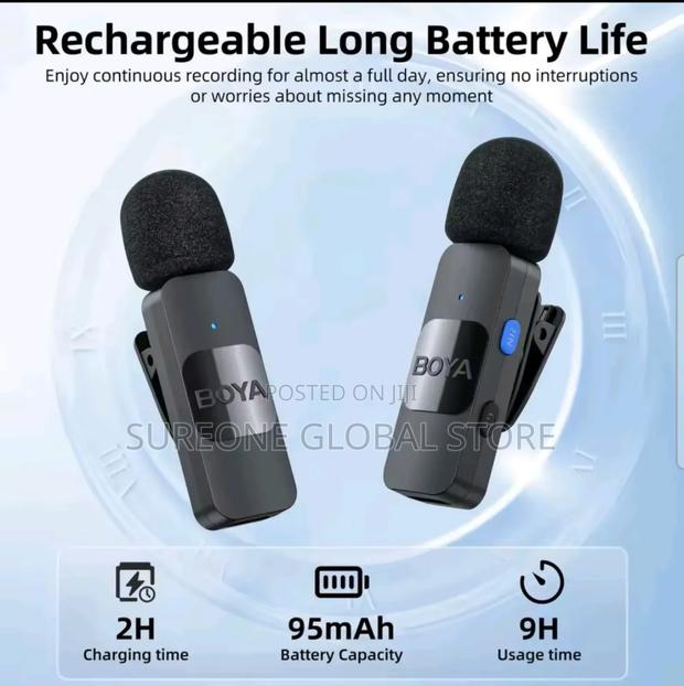 Original Boya by-v Professional Wireless Lavalier Mini Microphone photo 3