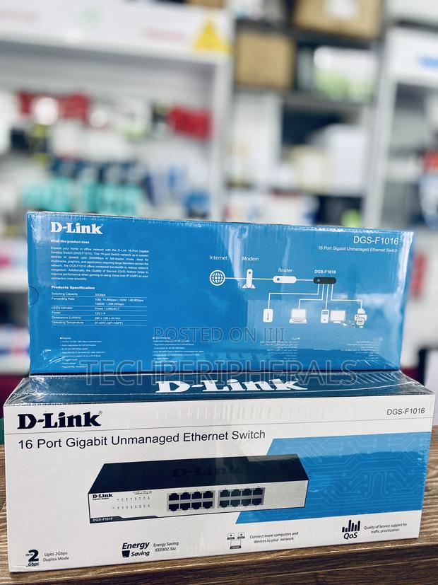 D-Link 16 Port Gigabit Unmanaged Ethernet Switch photo 2