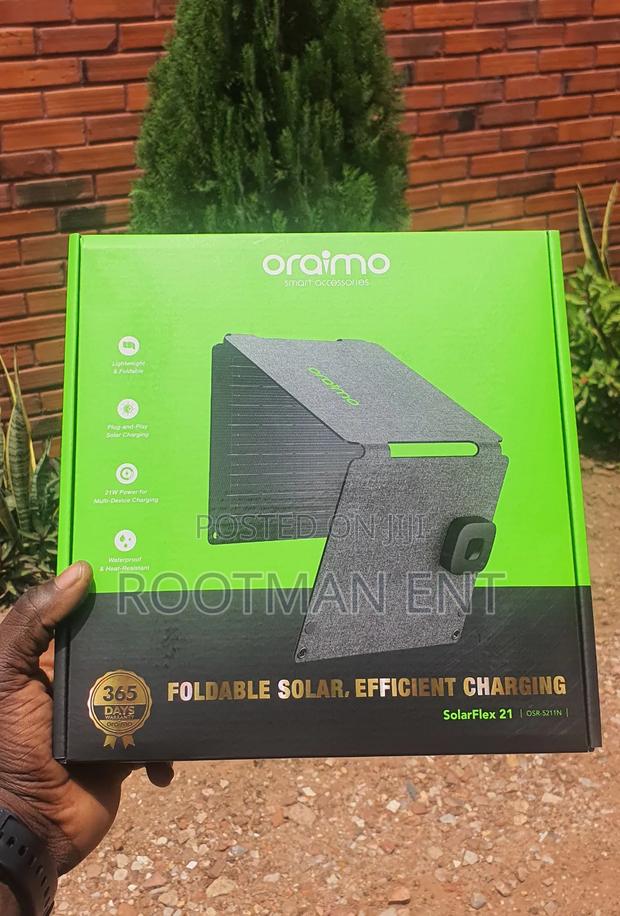 Quality Solar Charger From Oraimo 21watts Type C and Usb