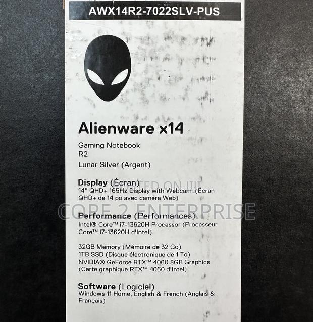 New Laptop Dell Alienware X14 32GB Intel Core I7 SSD 1T