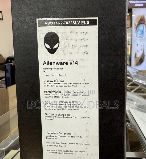 New Laptop Dell Alienware X14 32GB Intel Core I7 SSD 1T