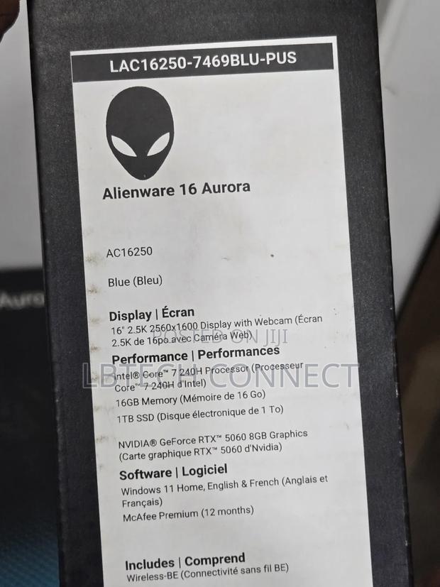 New Laptop Dell Alienware Aurora R16 16GB Intel Core Ultra 7 SSD 1T