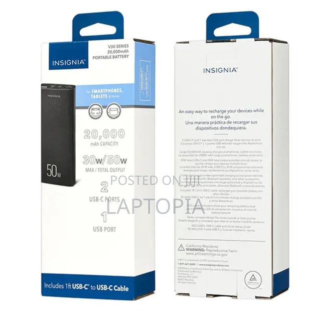 Original Insignia V30 Series 20,000mah Portable Power Bank photo 3