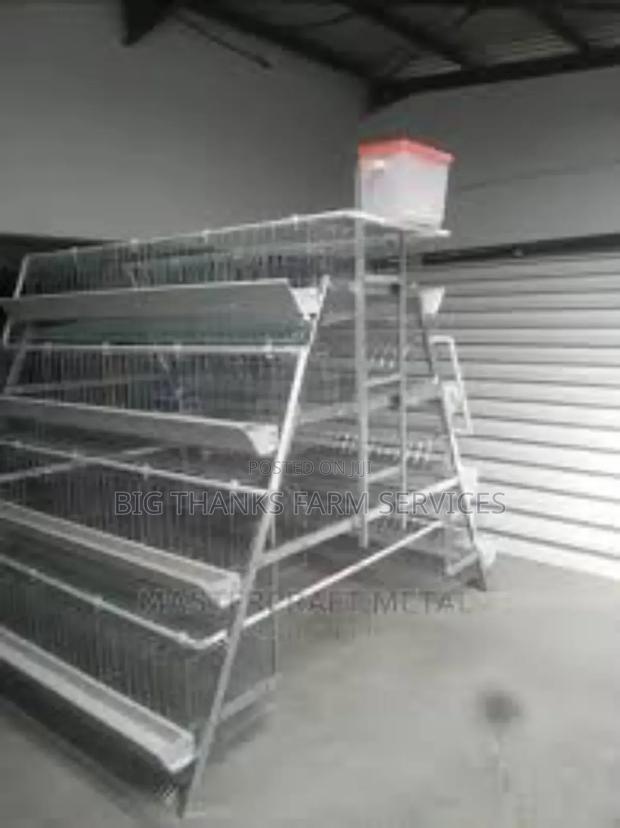 Battery Cage,A Shape,3 Tier,120 Cap · Photo 2