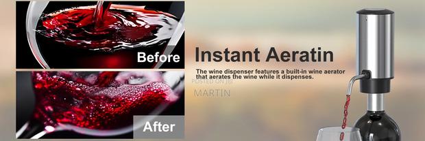 4-in-1 Rechargeable Electric Wine Opener and Dispenser Set photo 4