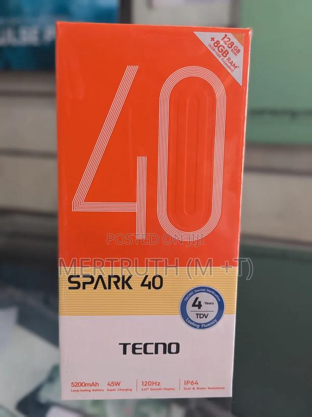New Tecno Camon 40 128 GB Black