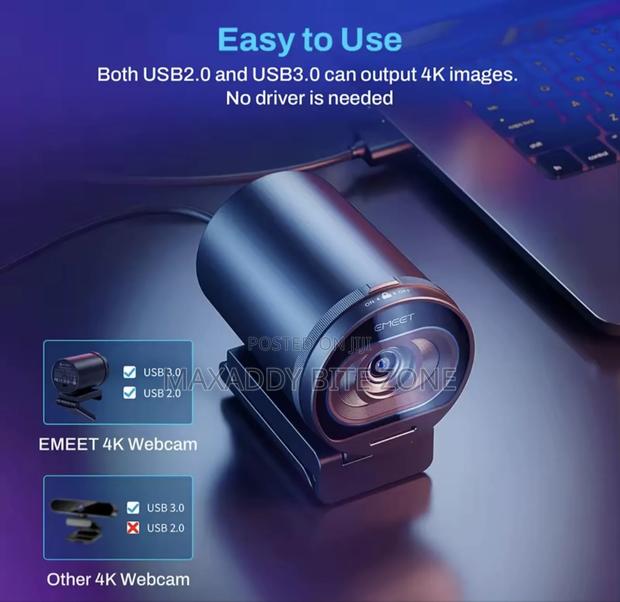 Emeet S600 Webcam Streaming Web Camera 1080p 60fps Usb Computer photo 2