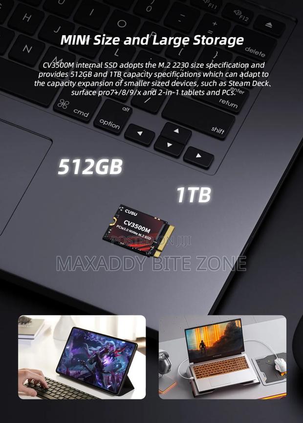 Cusu SSD 2230 1tb Nvme M2 SSD Pcie3.O for Steam,Surface Pro photo 4
