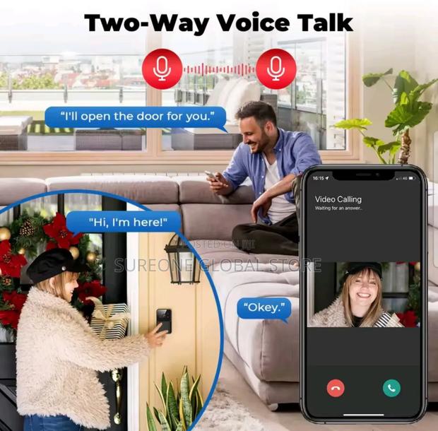 Wireless Smart Doorbell Home Security Camera With Alexa photo 2