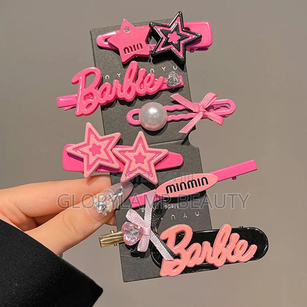 Barbie Style Pink Hair Clips Set for Girls · Photo 4