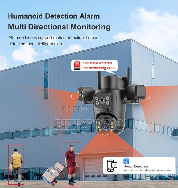 4g Solar Security Camera – 3 Lens photo 2