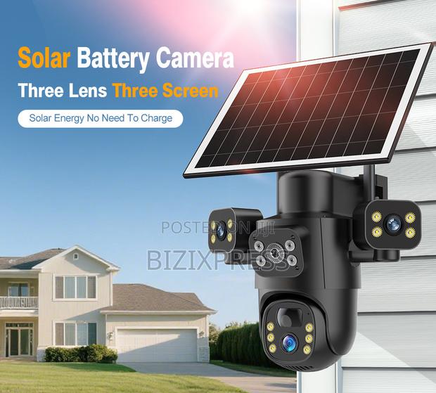 4g Solar Security Camera – 3 Lens photo 5