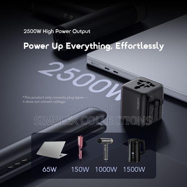Oraimo Poweromni 251 2500w Multi-Plug Travel Converter photo 5