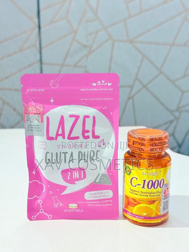 Lazel Gluta Pure and Vitamin C Pills · Photo 2