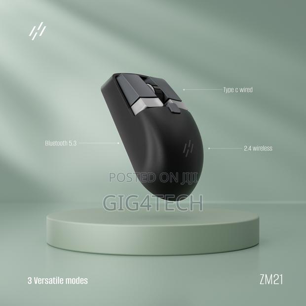 3 Mode Wireless Bluetooth Mechanical Gaming Mouse-Black · Photo 4