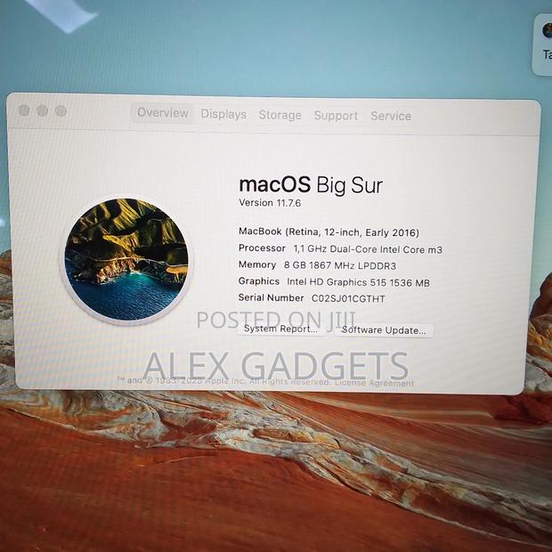 Laptop Apple MacBook Air 2016 8GB Intel Core M3 SSD 256GB photo 3