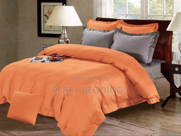 Quality Egyptian Cotton Plain Colors 7pcs Reversible Duvet Set Avail. photo 6