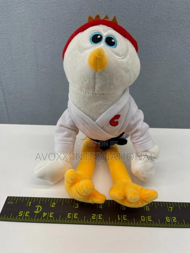 Flying Karate Coop Chicken Slingshot Rubber Stretch Arms Plush Toy photo 2