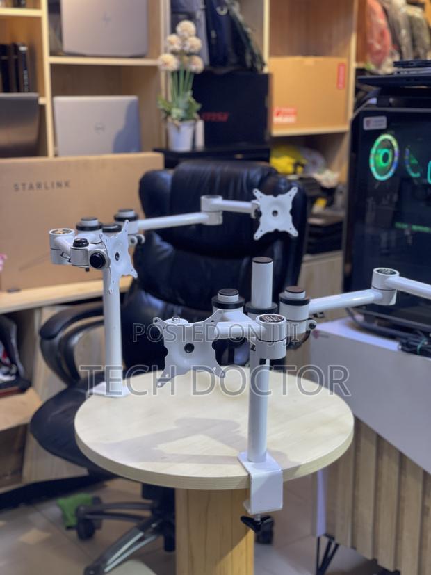 “Gotessons Silver Aluminium Monitor Arm – Adjustable Durable Stand” photo 7