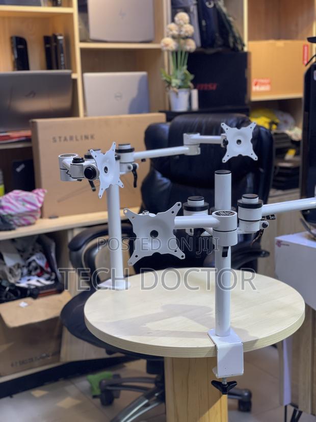 “Gotessons Silver Aluminium Monitor Arm – Adjustable Durable Stand” photo 8