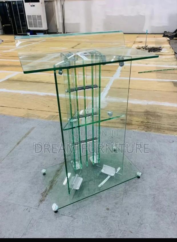 High Quality Tempered Glass Preaching Lectern Podium Pulpit · Photo 4
