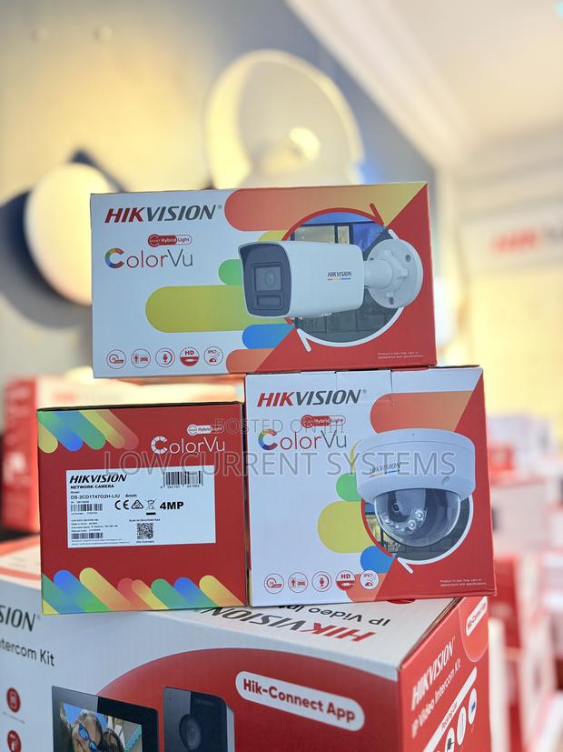 Hikvision Smart 4mp Colorvu Ip Camera With Audio Network Camera · Photo 2