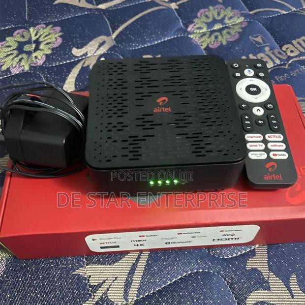 Airtel Tv Box and Router + Remote + Battery + Hdmi Cable