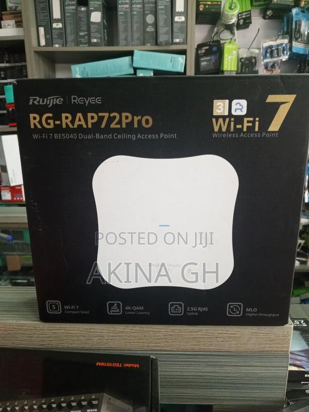 Rujie Wi-Fi 7 Be5040 Dual Band Ceiling Access Point Rg-Rap72pro · Photo 3