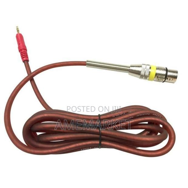 Microphone Audio Cable XLR to 3.5mm Female Jack -Red · Photo 2