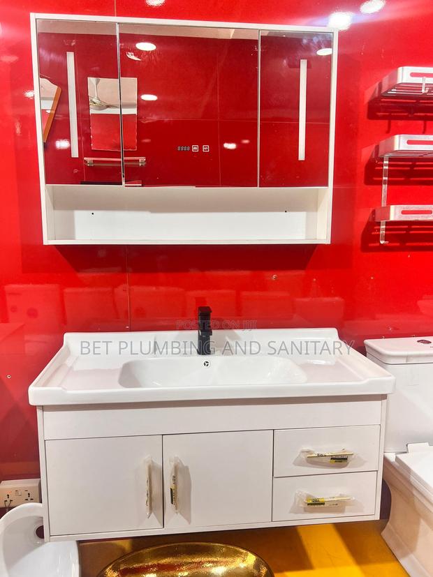 100cm Cabinet Basin With Led Mirror Complete_cabinet Basin · Photo 4