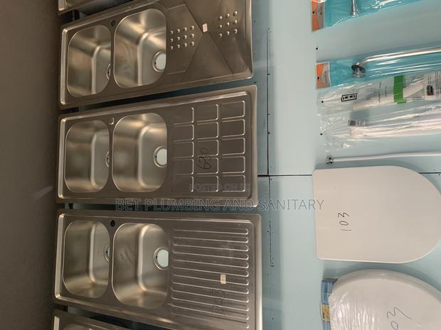 Two Bowl One Arm Block and Cabinet Sink_complete_kitchen Sink · Photo 2