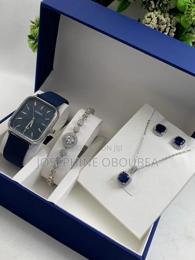 Casio Leader Watches With Bracelet and Necklace