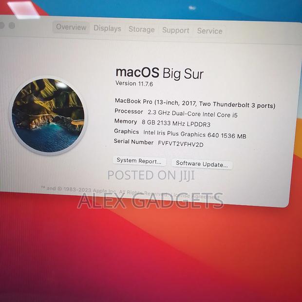 Laptop Apple MacBook Pro 2017 8GB Intel Core I5 eMMC 256GB photo 3
