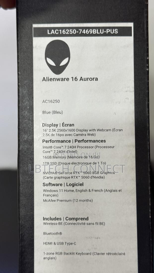 New Laptop Dell Alienware Aurora R16 16GB Intel Core Ultra 7 SSD 1T photo 4