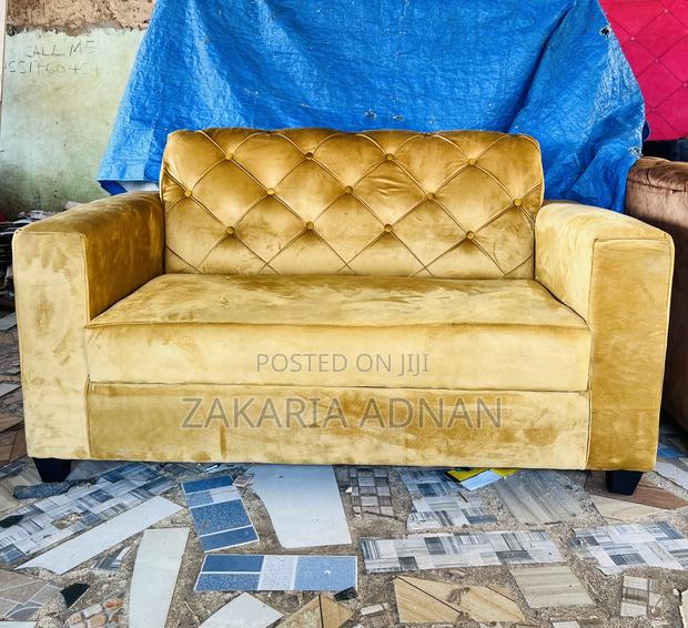 2in1 Furniture Sofa Golden Yellow · Photo 4
