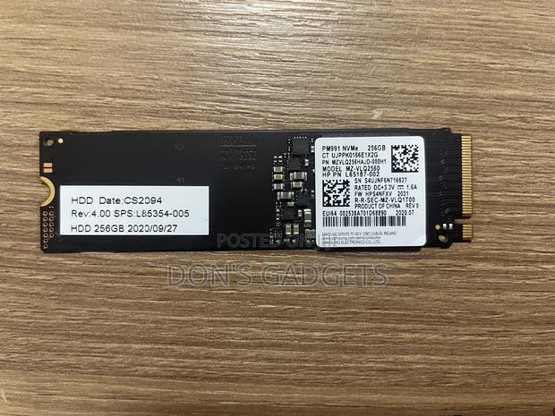 Samsung Nvme 256 SSD photo 2