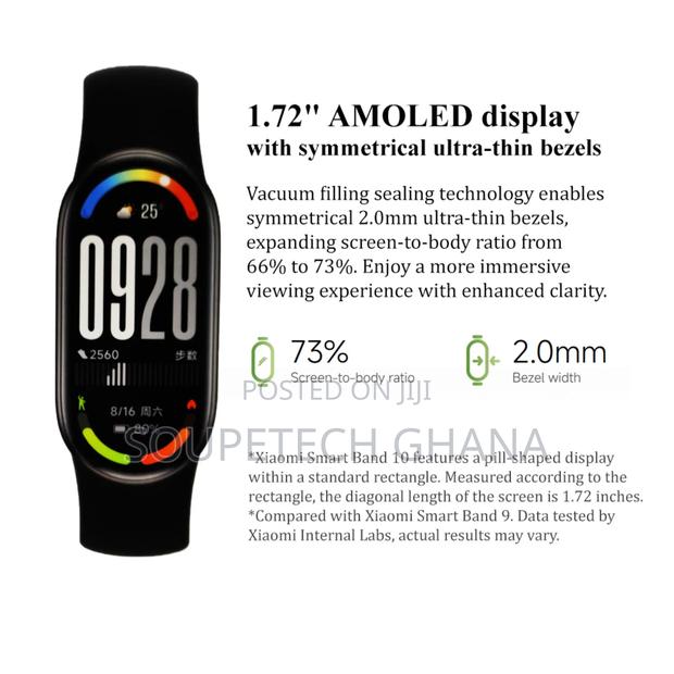 Xiaomi Smart Band 10 – 1.72′′ Amoled • 21-Day Battery • 150+ Modes photo 5